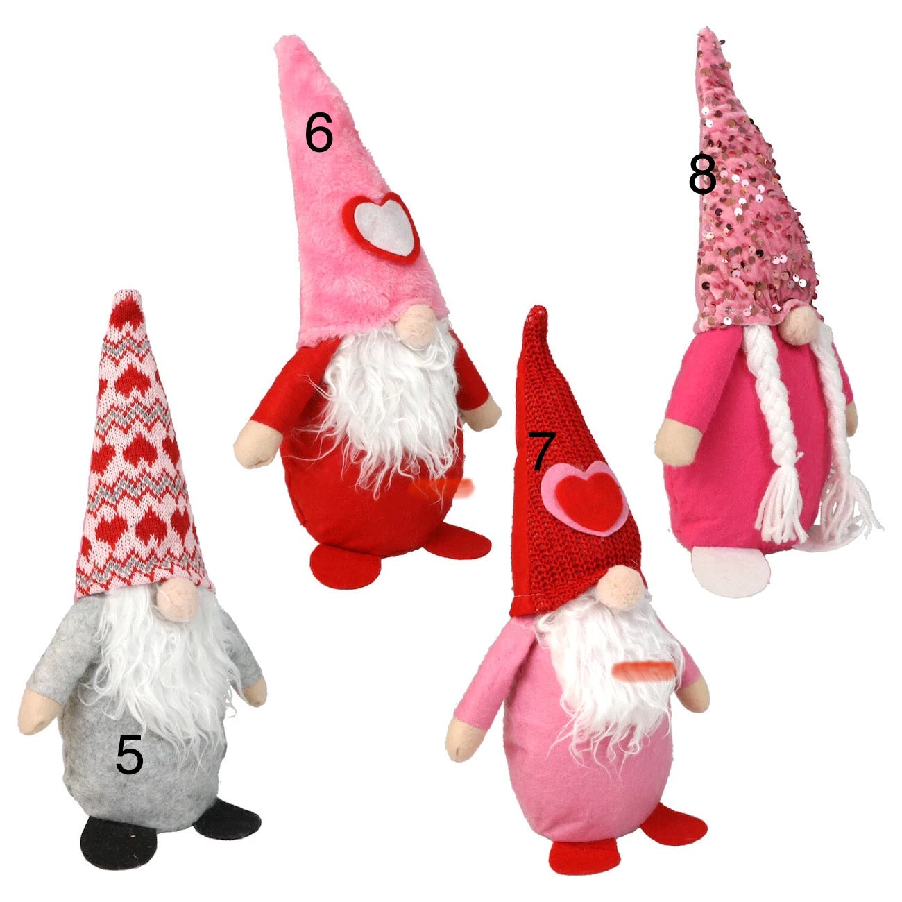 Personalized valentines gnomes